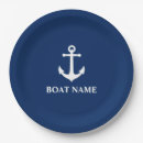Search for nautical paper plates Boat