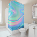 Search for holographic shower curtains Blue