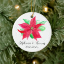 Search for flower christmas tree decorations Poinsettia