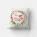 Search for red berries cushions Merry christmas