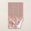 Search for gold glitter bath towels Blush pink