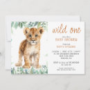 Search for baby lion invitations Wild one