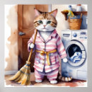 Search for laundry cats art Cute