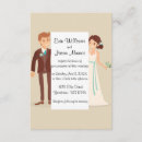 Search for bride and groom cartoon invitations Illustration