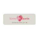 Search for couple in love return address labels Newlywed