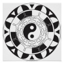 Search for yin yang posters Black and white