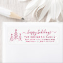 Search for red heart return address labels Winter
