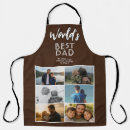 Search for worlds best dad aprons Photo collage