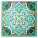 Search for green mandala tiles Elegant