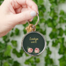 Search for flower dark key rings Floral