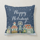 Search for christmas village cushions Whimsical