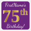 Search for 75th birthday stickers 75 years old