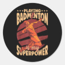 Search for play badminton stickers Player