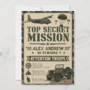 Search for camouflage birthday invitations Boot camp