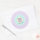 Search for luck round stickers Spiritual