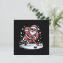 Search for funny hockey christmas cards Santa
