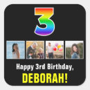 Search for 3rd square stickers Colorful