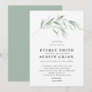 Search for organic wedding invitations Greenery