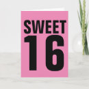 Search for sweet 16 girl birthday cards Pink
