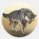 Search for angry animal stickers Wolf
