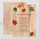 Search for fall vow renewal invitations Foliage