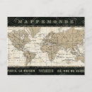 Search for vintage world globe postcards Travel