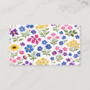 Search for wildflower business cards Cottagecore