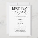 Search for best day ever wedding invitations Simple