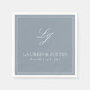 Search for dusty blue wedding napkins Elegant
