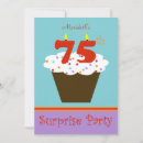 Search for surprise 75th birthday invitations 75 years old