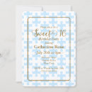 Search for plaid sweet 16 invitations Sixteen