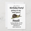 Search for snail birthday invitations Cute