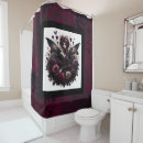 Search for dark gothic shower curtains Botanical