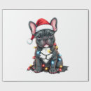 Search for christmas frenchie wrapping paper Puppy