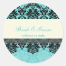 Search for aqua damask stickers Blue
