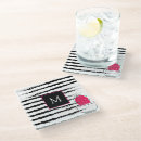 Search for black and white stripes coasters Minimal