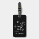 Search for beach luggage tags Typography