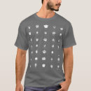 Search for animal footprints tshirts Cat