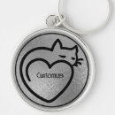 Search for love logo key rings Heart