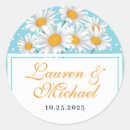 Search for daisy wedding stickers White daisies
