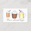 Search for hot chocolate business cards Coffee