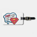 Search for superman luggage tags Shiny superman logo