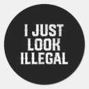 Search for illegal stickers Mexican