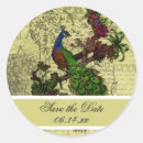 Search for peacock save the date stickers Vintage