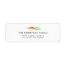 Search for vegetables return address labels Carrot
