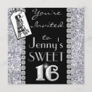 Search for bling sweet 16 invitations Trendy