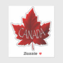 Search for canada maple leaf stickers Red