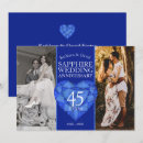 Search for sapphire wedding anniversary invitations Blue