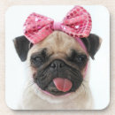 Search for tongue coasters Pug