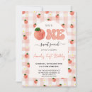 Search for one sweet peach invitations Watercolor